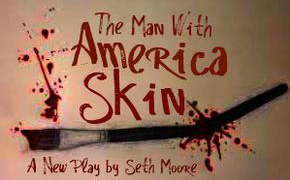 The Man With America Skin Poster